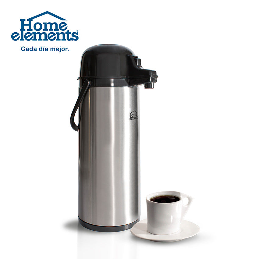 Termo de bomba en acero inoxidable home elements