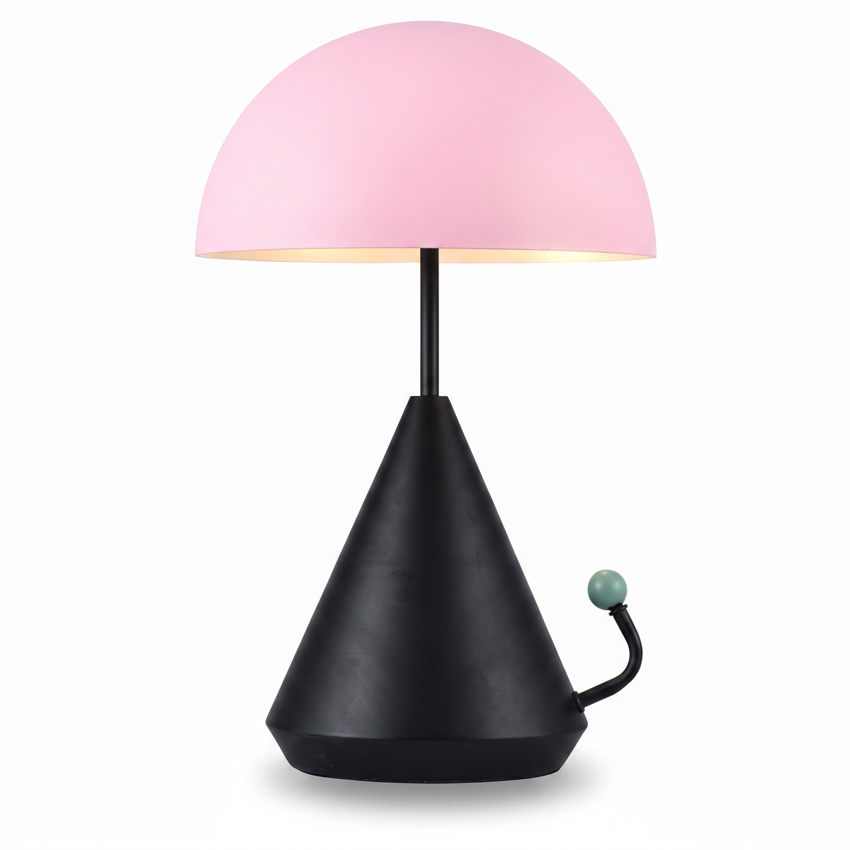 Lámpara De Mesa Throne Rosado Negro