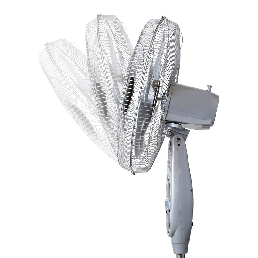 Ventilador de pedestal gris maxiflow élite home elements