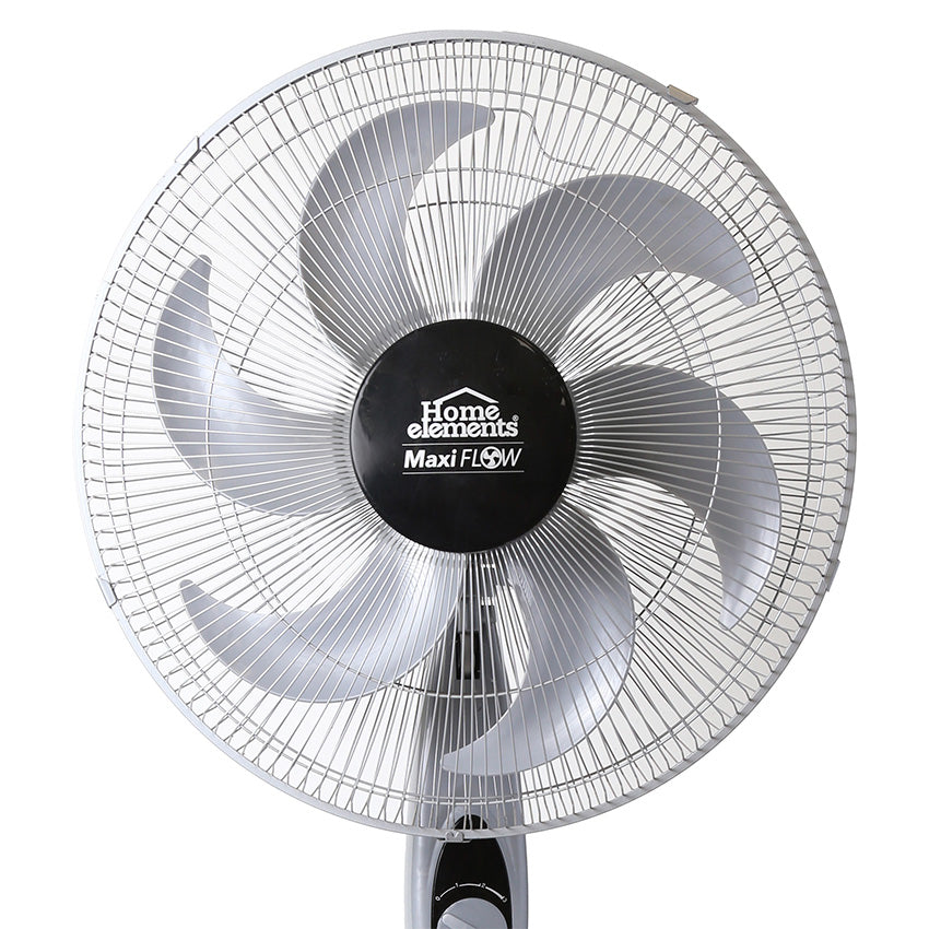 Ventilador de pedestal gris maxiflow élite home elements