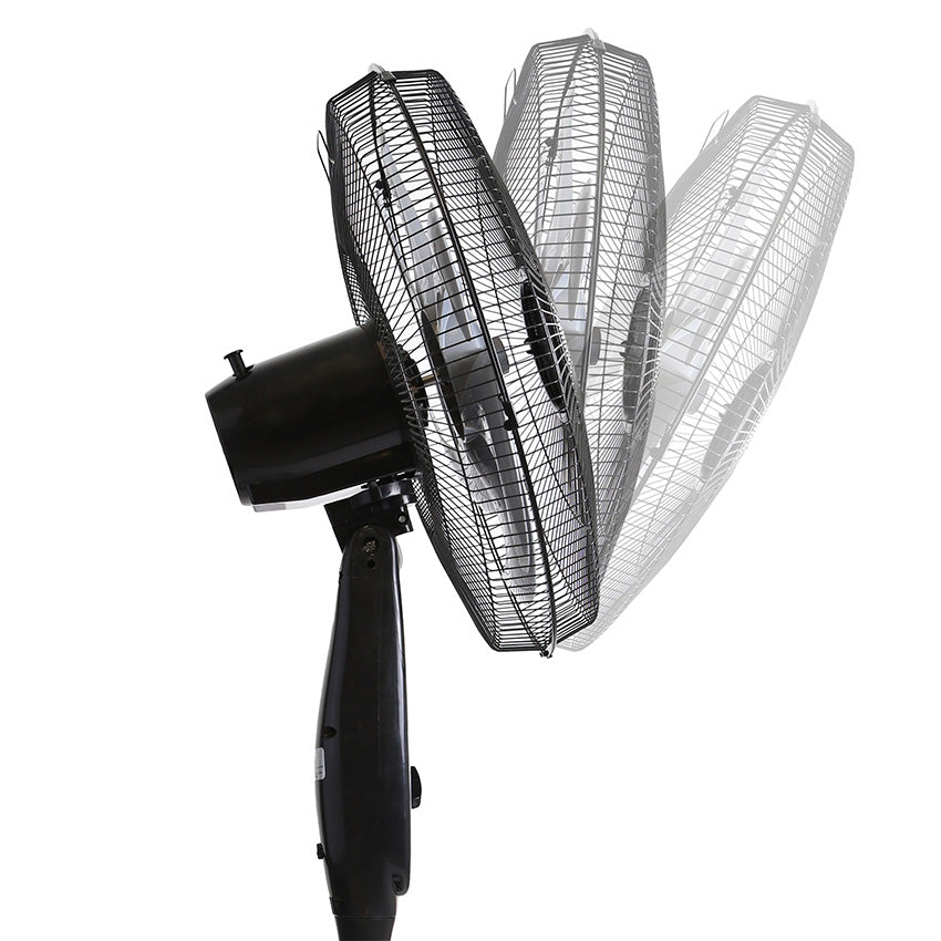 Ventilador de pedestal negro maxiflow élite home elements