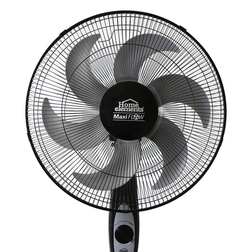Ventilador de pedestal negro maxiflow élite home elements