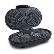 Wafflera 2 puestos negra home elements