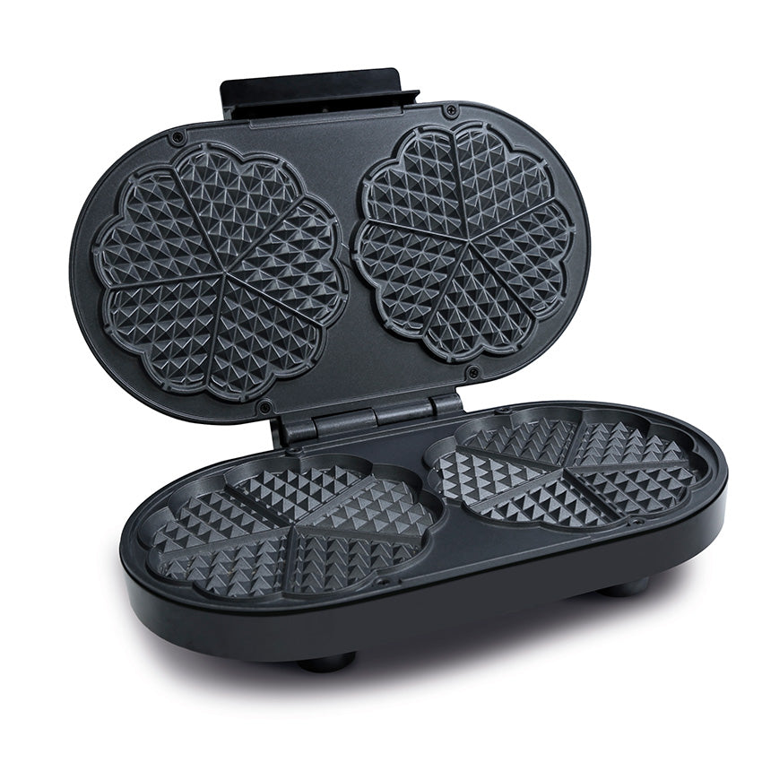 Wafflera 2 puestos negra home elements