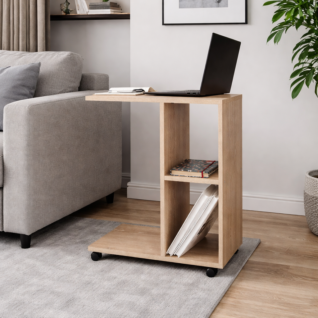 Mesa De Noche Zamora Color Beige