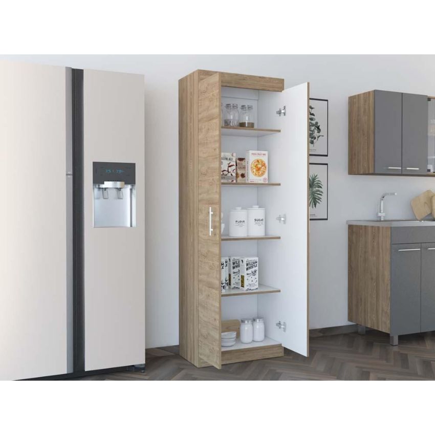 Alacena barlovento cinco entrepaños y dos puertas batientes