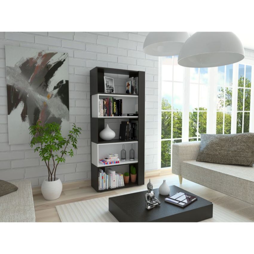 Biblioteca beijing, wengue y blanco