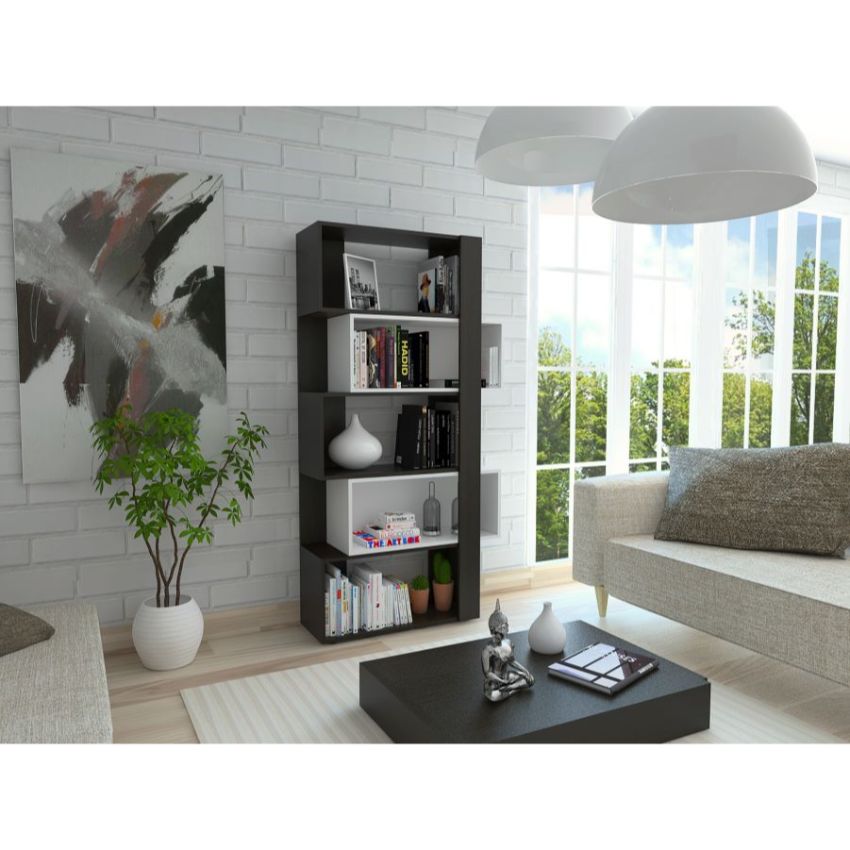 Biblioteca beijing, wengue y blanco