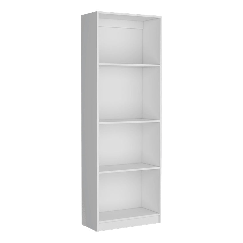 Biblioteca home, blanco duqueza, con cuatro entrepaños