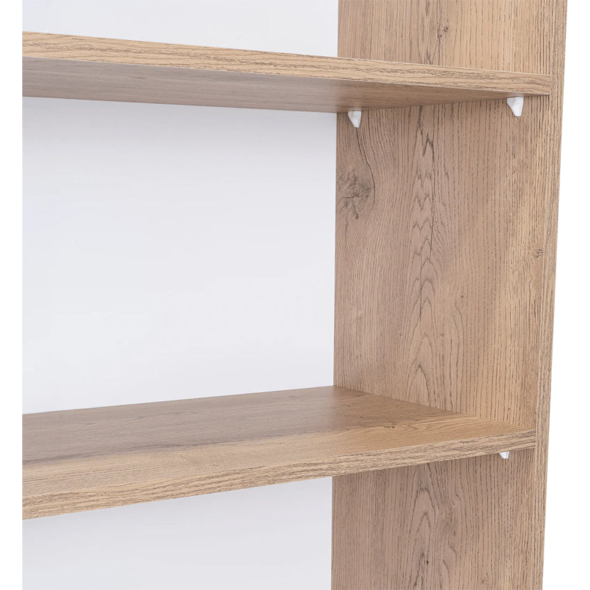 Biblioteca home con cinco entrepaños