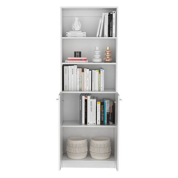 Biblioteca homecon cinco entrepaños y dos puertas abatibles