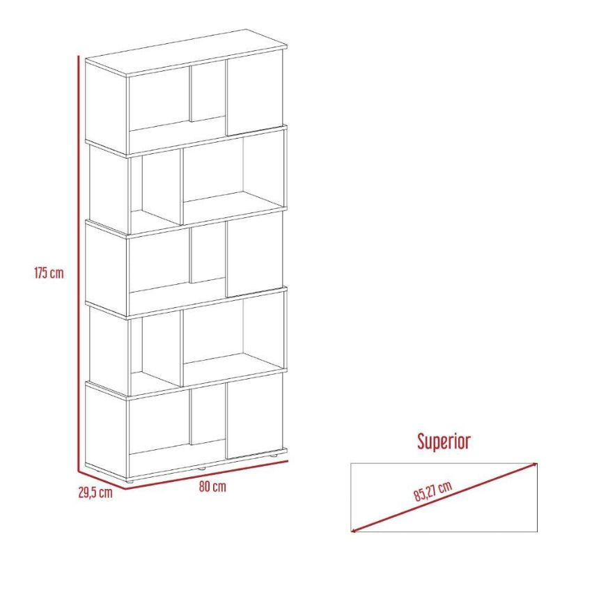 Biblioteca noah macadamia/blanco vainilla