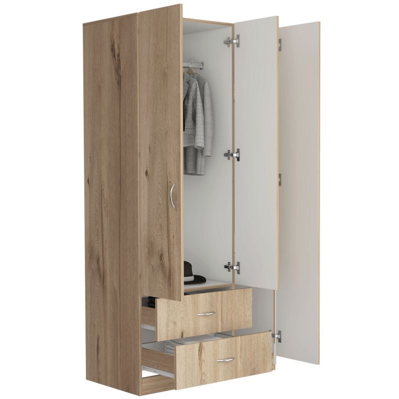 Closet américa café claro/blanco