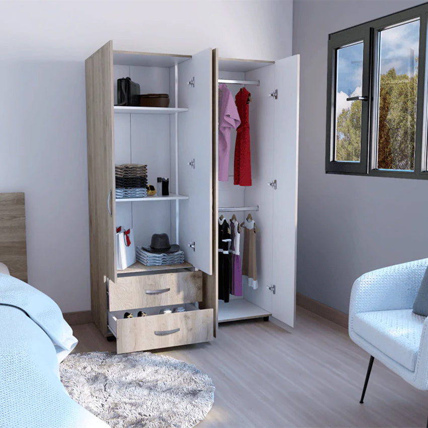 Closet arkola humo y blanco duqueza