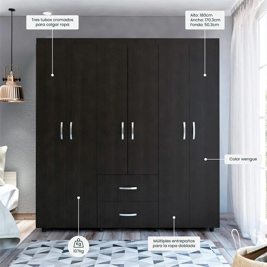 Closet bariloche bombay wengue