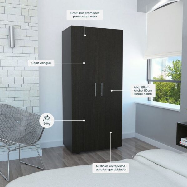 Closet tera, wengue y negro