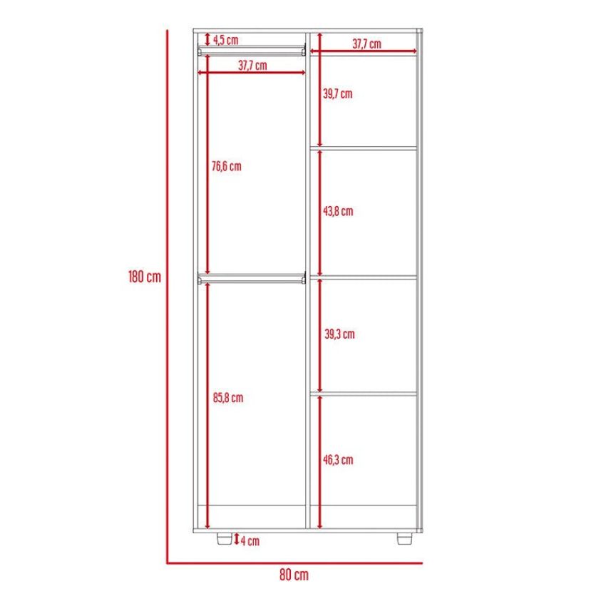 Closet tera, wengue y negro