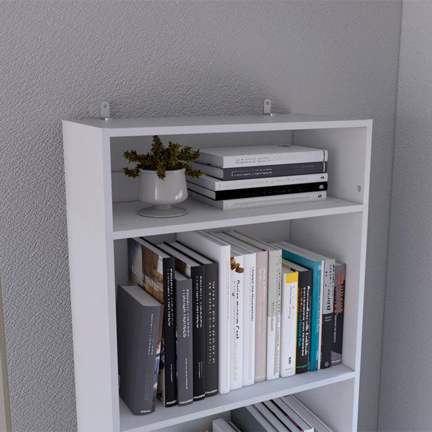 Complemento de biblioteca home, blanco, para adicionar un compartimiento a tus espacios