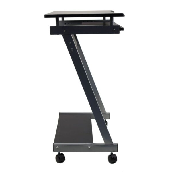 Escritorio porta pc maldiva, wengue, con rodachines