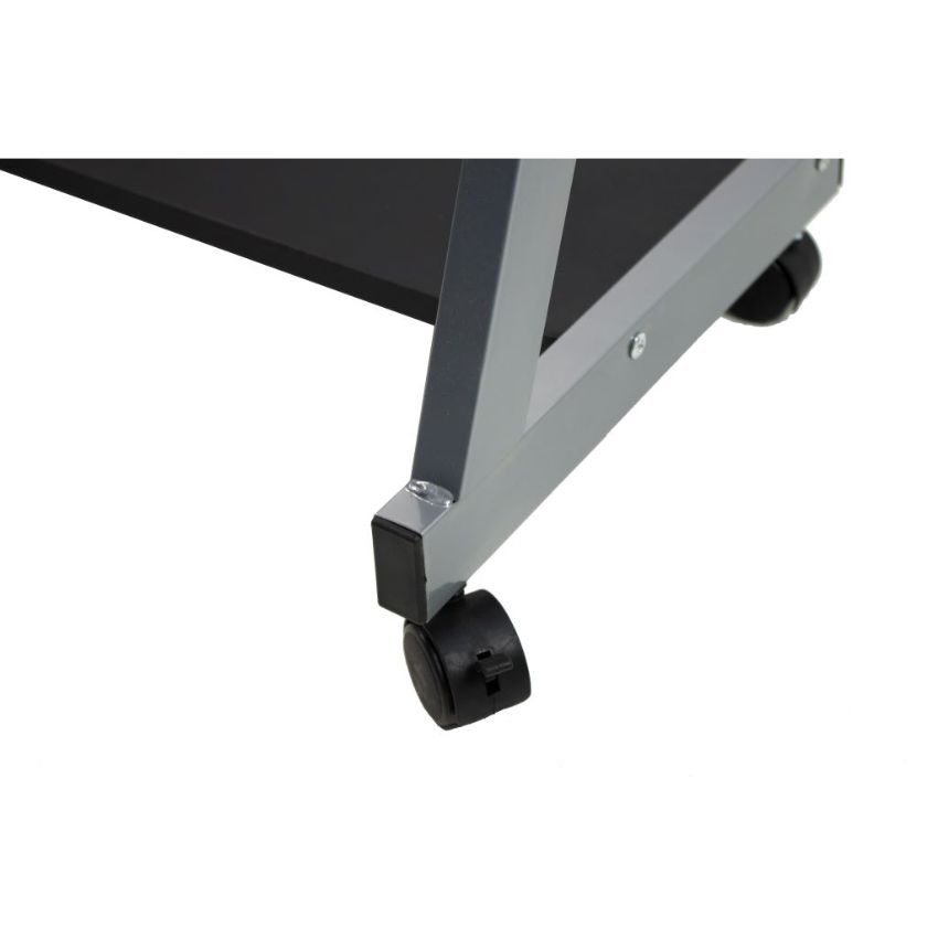 Escritorio porta pc maldiva, wengue, con rodachines