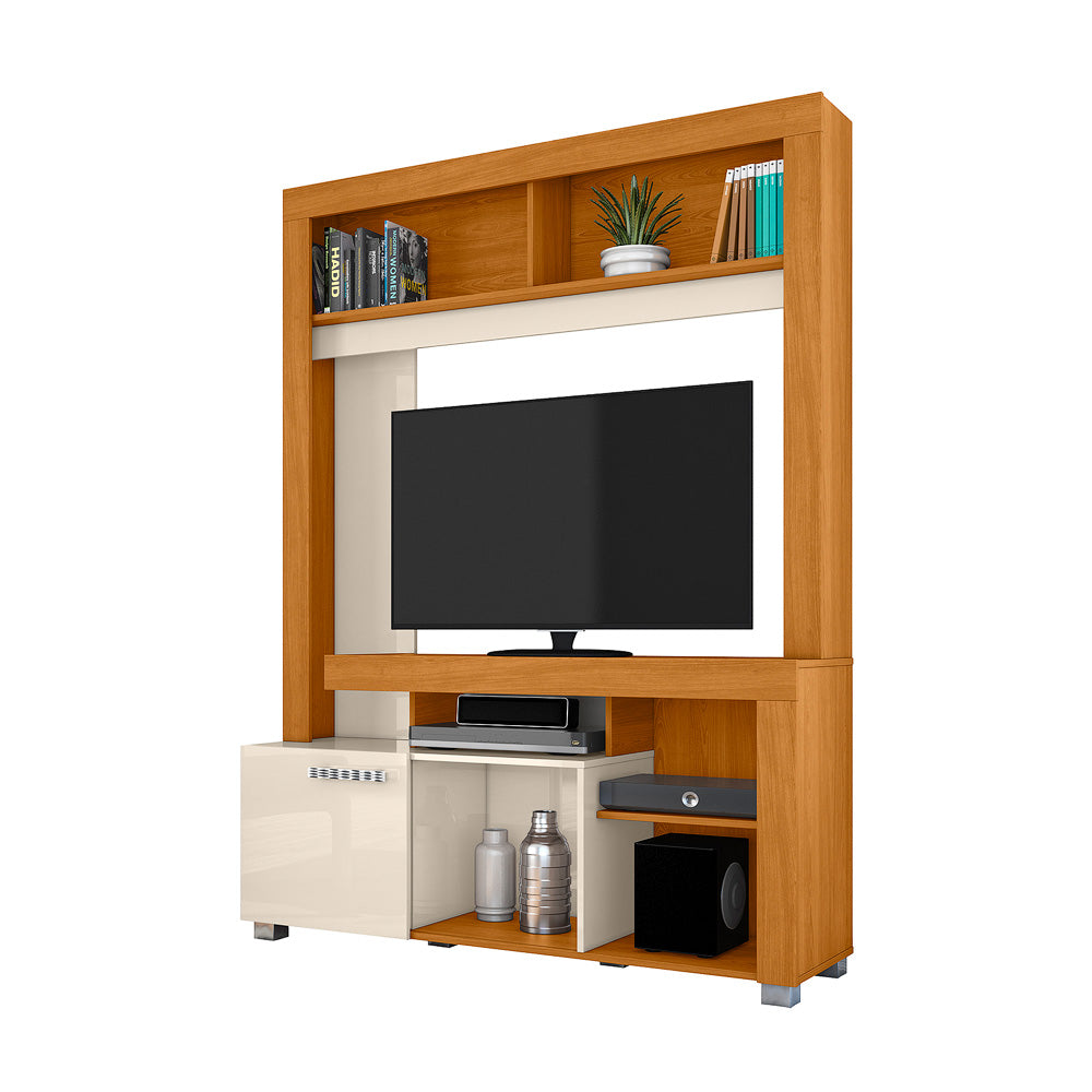 Centro de Entretenimiento para Tv hasta 50" Flag Canela/Blanco Apagado