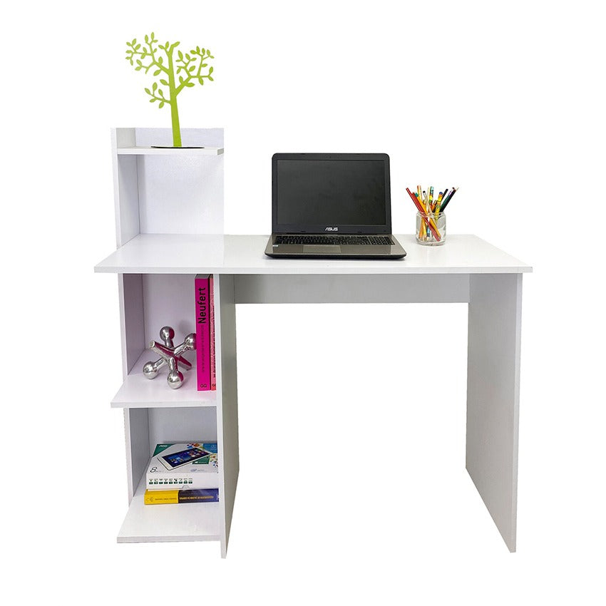 Escritorio biblioteca king blanco (110x110x40)