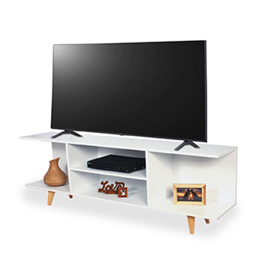 Mesa tv hasta 65 pulgadas tony blanca (40x150x30)