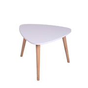 Mesa de centro triangular nao blanca (40x60x60)