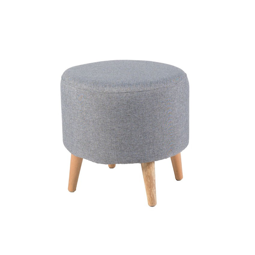 Puff redondo 4 patas gris memphis (39x40x40)
