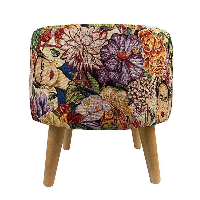 Puff redondo cuatro patas frida (40x40x40)