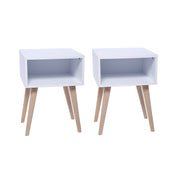 Set x 2 mesas de noche turku blanco (55x40x40)