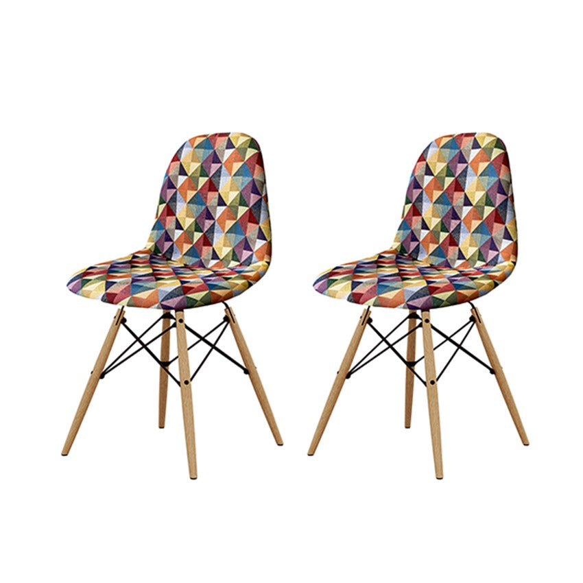 Set x 2und sillas eames colors (83x46x51)