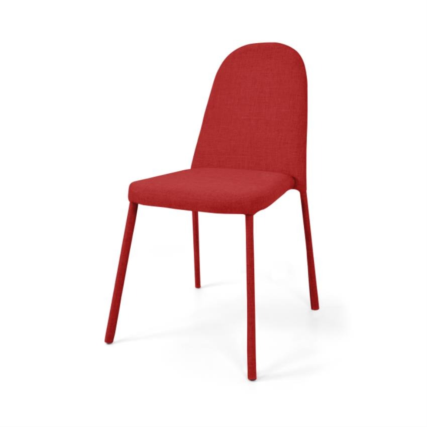Silla dublín rojo tela