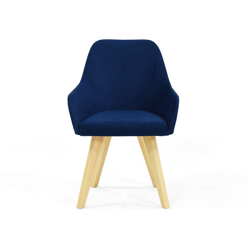 Silla murcia tela azul