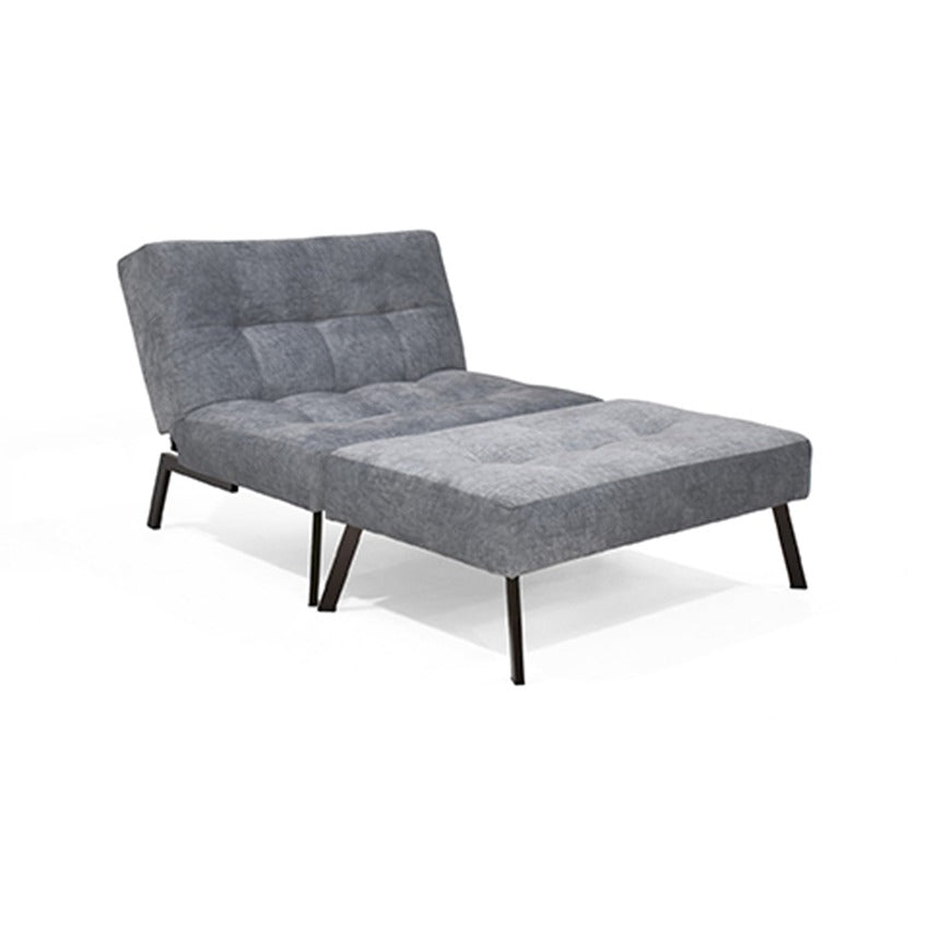 Sofá cama reclinable 2 puestos togo tela gris