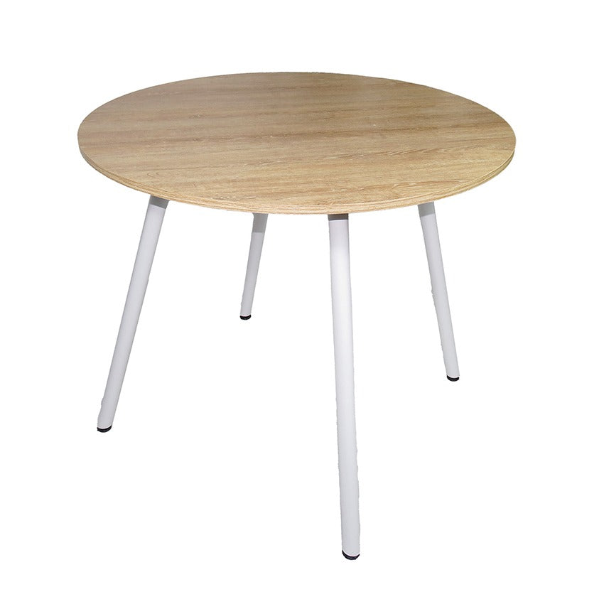 Mesa de comedor redondo like blanco vienes