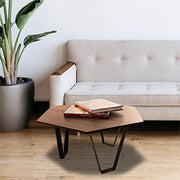 Mesa de centro hexagonal nice amaretto