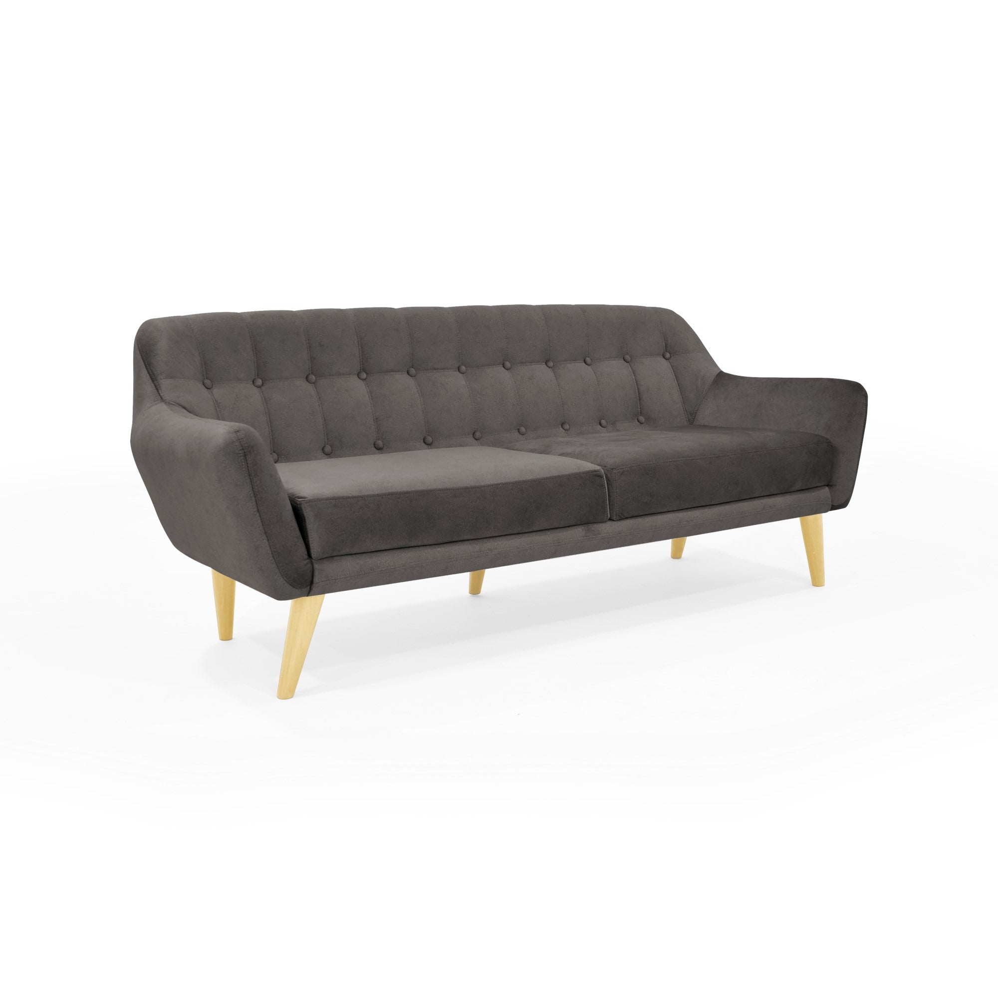 Sofa 3 puestos roma plomo tela