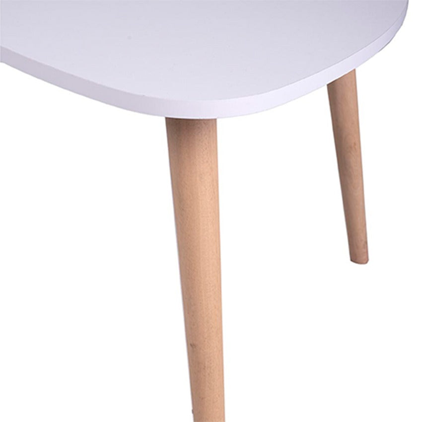 Mesa de centro triangular nao blanca (40x60x60)