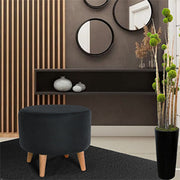 Puff negro 4 patas negro (40x40x40)