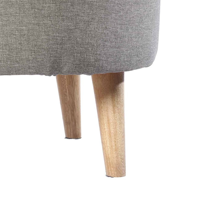 Puff redondo 4 patas gris memphis (39x40x40)