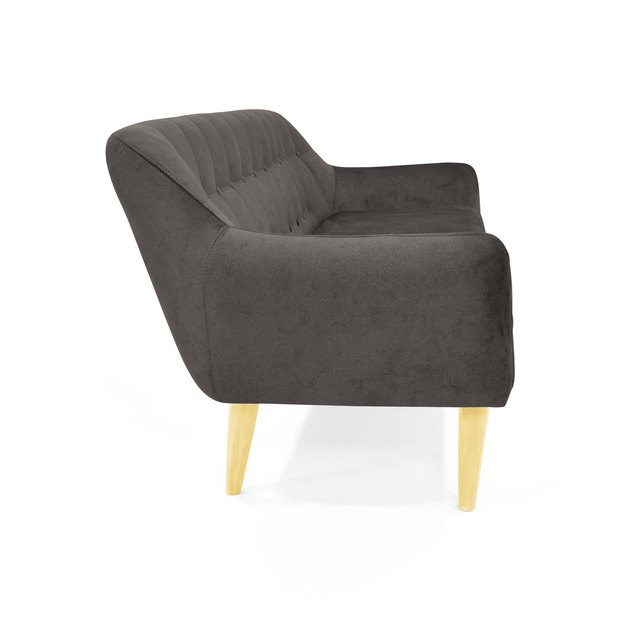 Sofa 3 puestos roma plomo tela