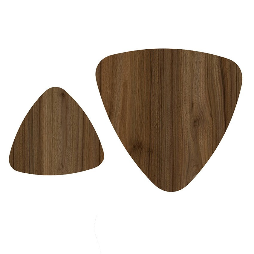 Set x 2 mesas triangulares shine (40x60x60)(35x40x40) amaretto