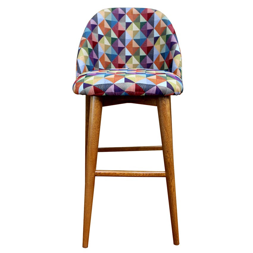 Silla bar con espaldar colors (100x45x37)