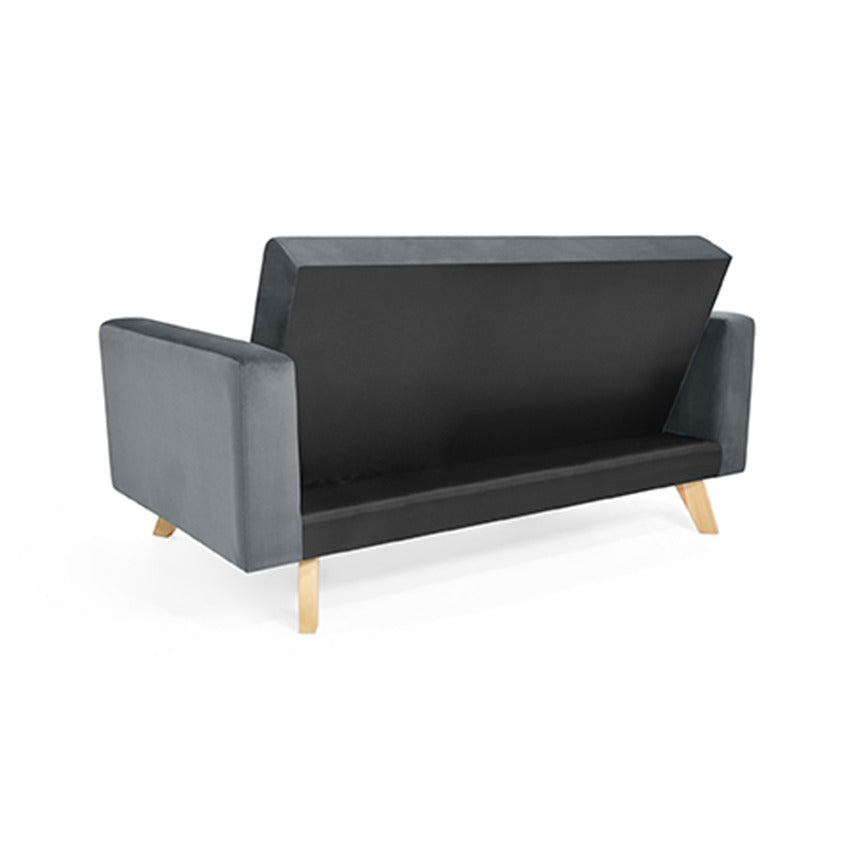 Sofa 2 puestos baru tela gris
