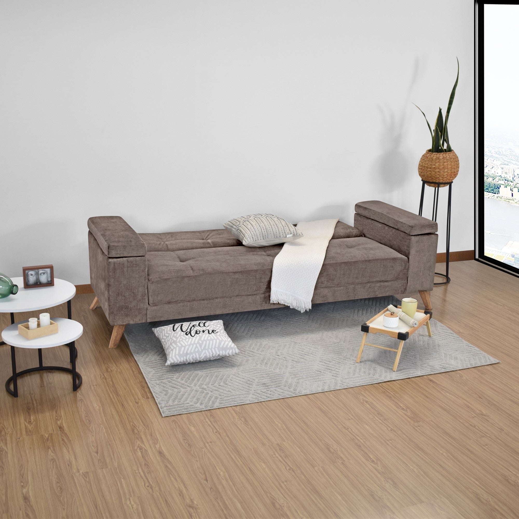 Sofa cama moretto tela taupe