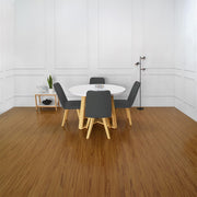 Set de comedor 4p maine sillas evora gris