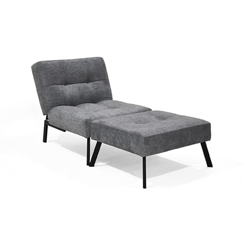 Sofá cama reclinable 1 puesto togo gris con mesa