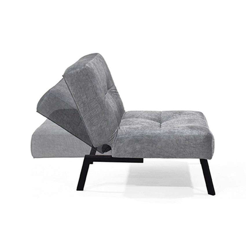 Sofá cama reclinable 1 puesto togo gris con mesa