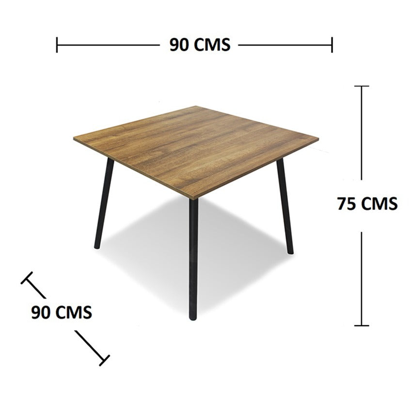 Mesa de comedor cuadrado look